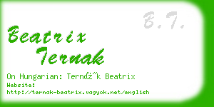 beatrix ternak business card